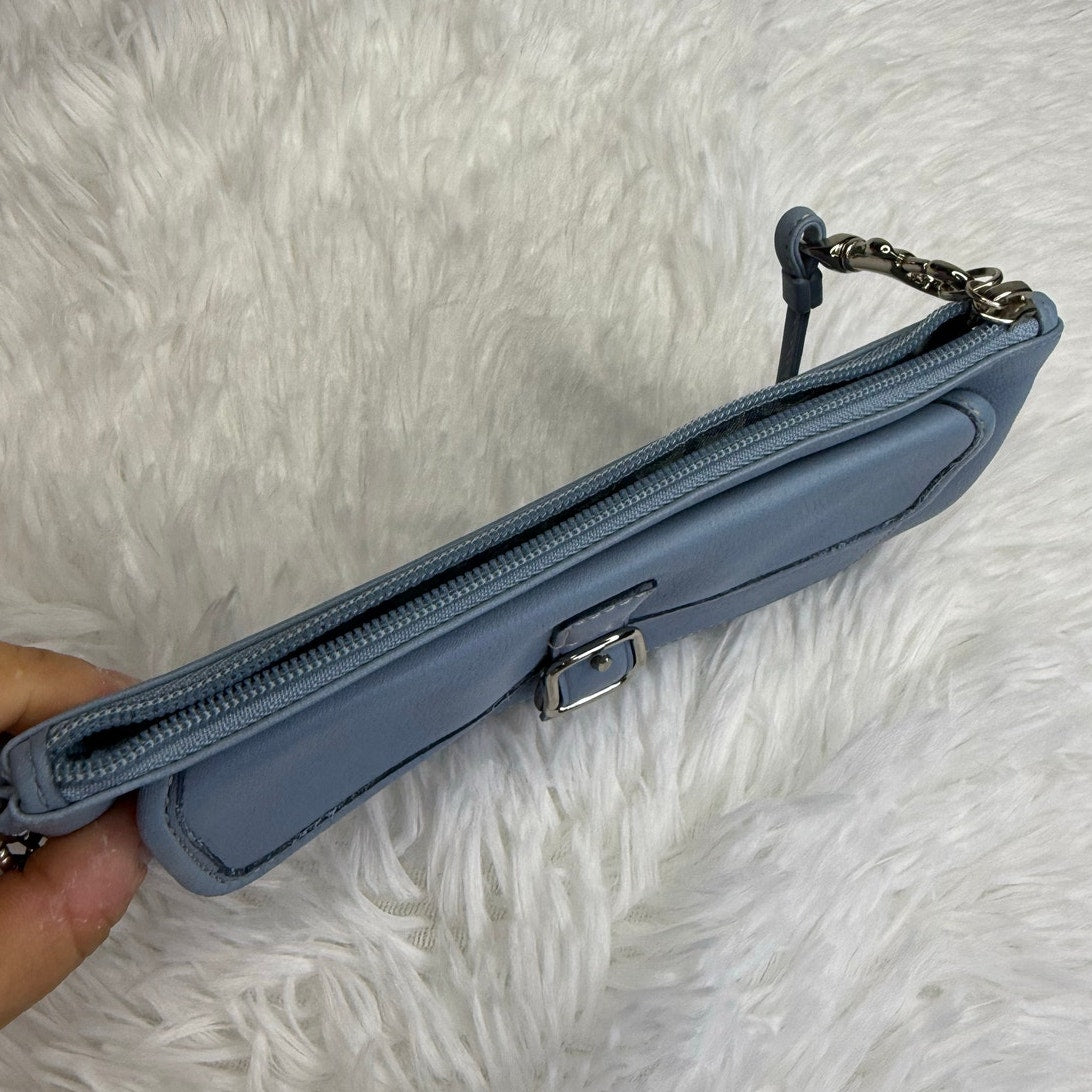 Vintage COACH y2k Soho Blue Wristlet