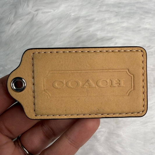 2.5" COACH Fob Bag Charm Hang tag Hangtag