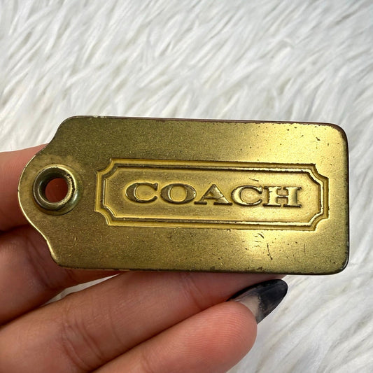 2" Vintage COACH y2k Fob Bag Charm Hang tag Hangtag