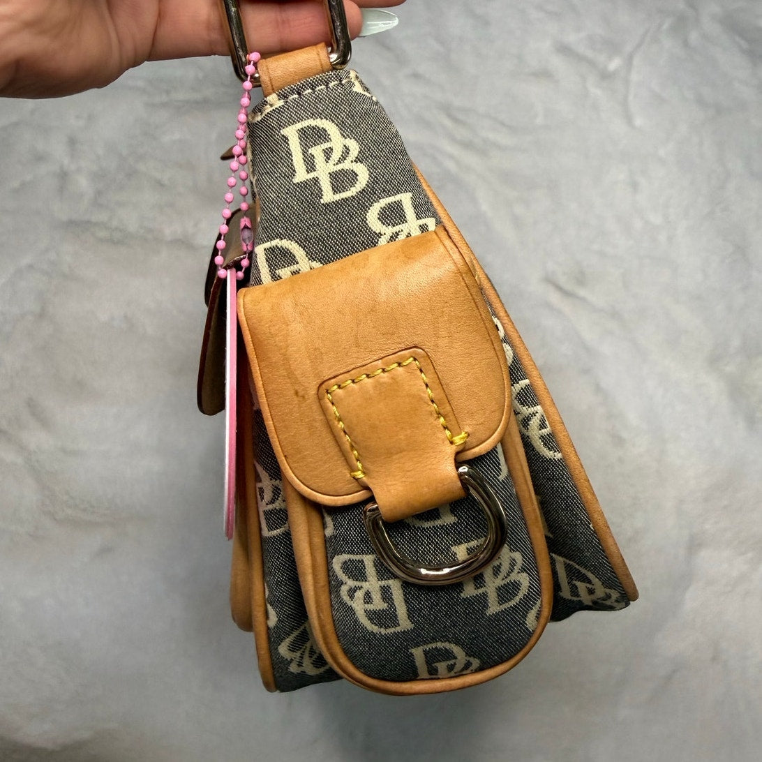 y2k DOONEY & BOURKE Vintage Double Pocket Shoulder Bag