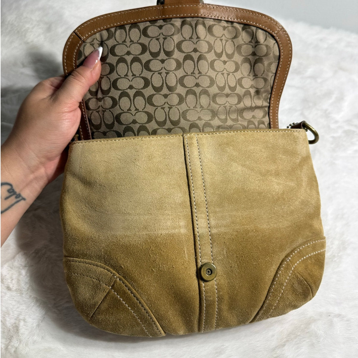 y2k COACH Vintage Soho Flap 4743 Shoulder Bag Crossbody