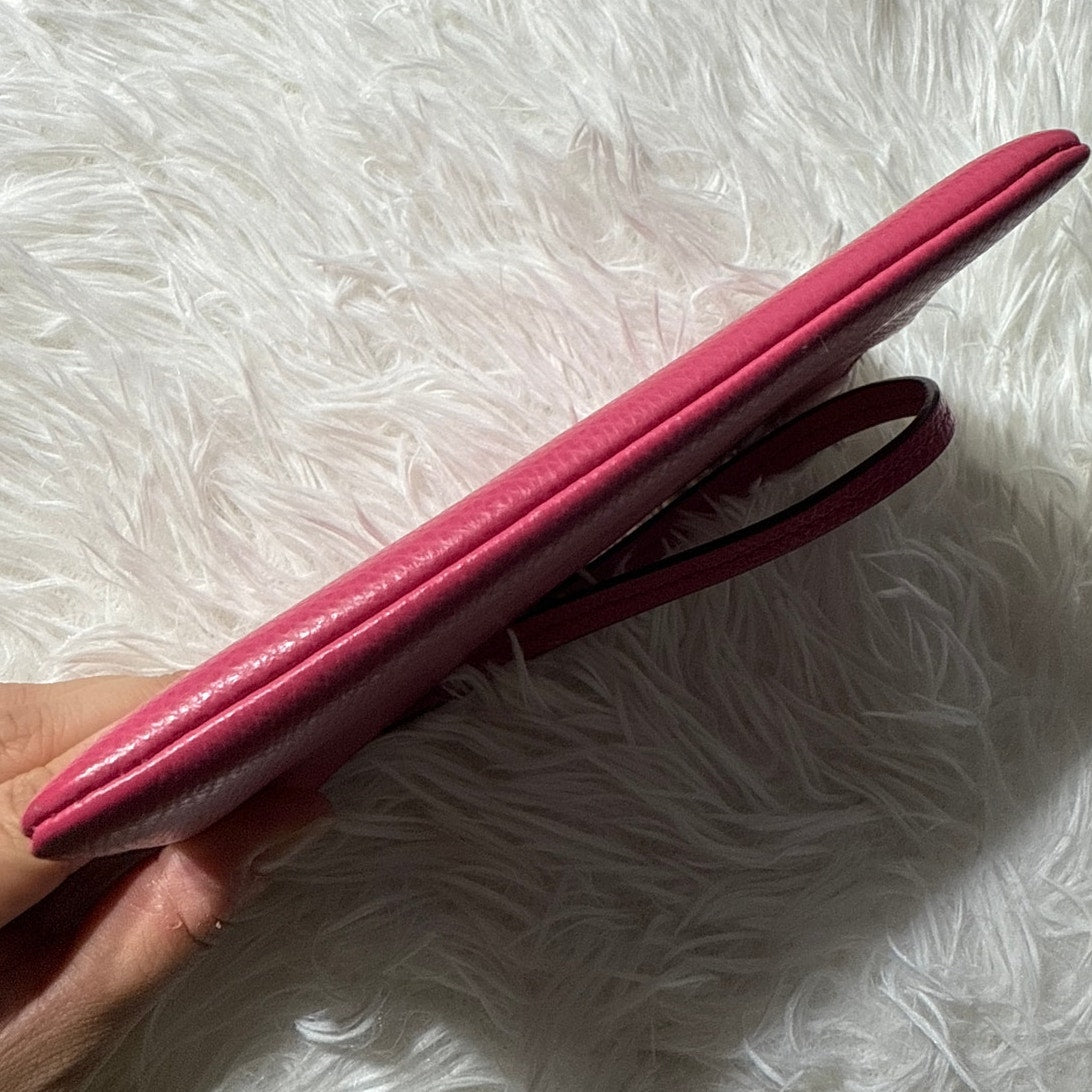 SALE COACH Fuchsia Wristlet