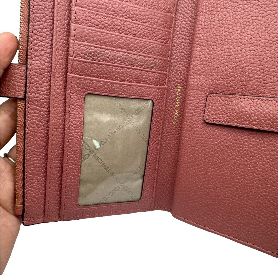 MICHAEL KORS Pink Wallet w/ Phone Holder