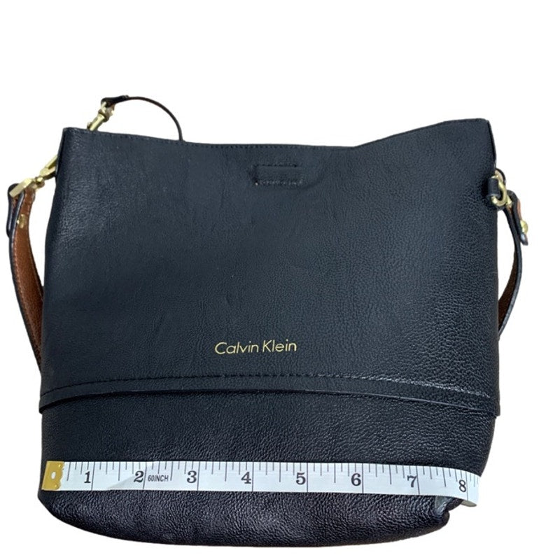 CALVIN KLEIN Black and Brown Crossbody and Wristlet