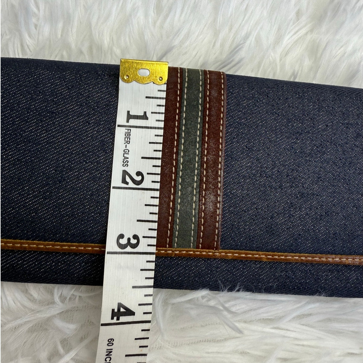 Vintage COACH y2k Denim Wallet Wristlet