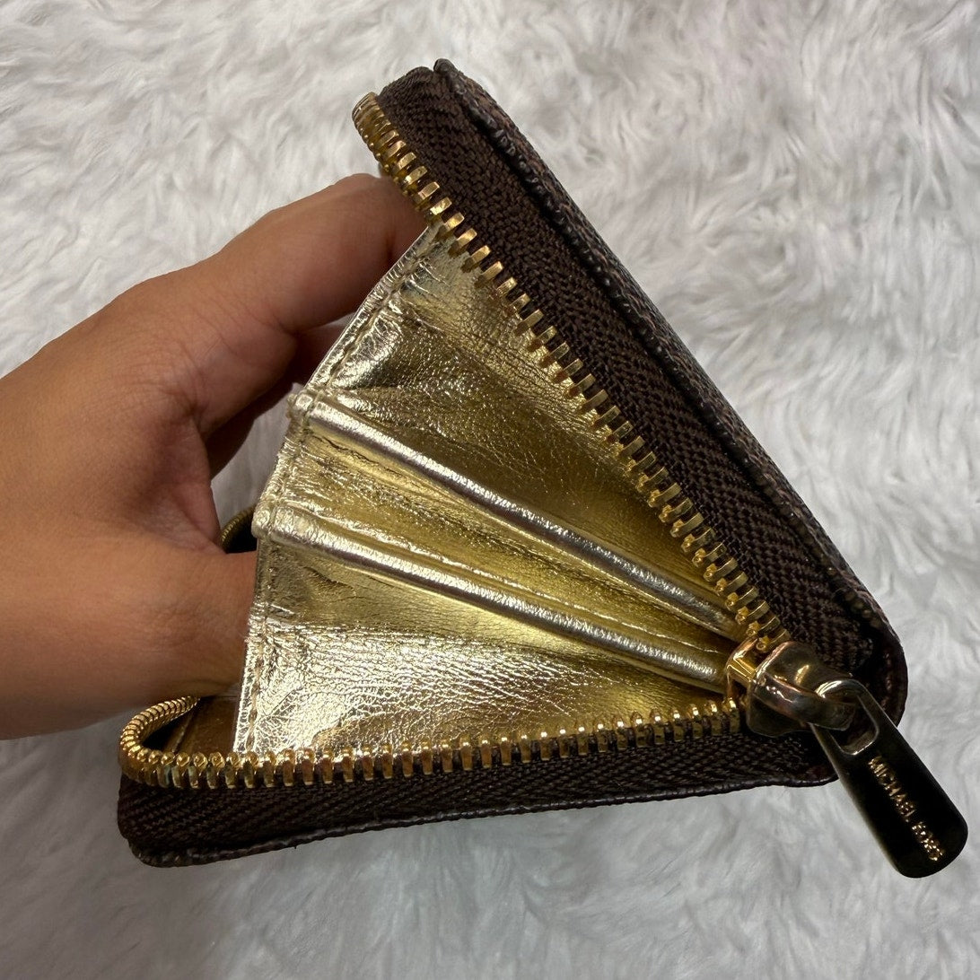 Michael Kors Brown Gold Wallet