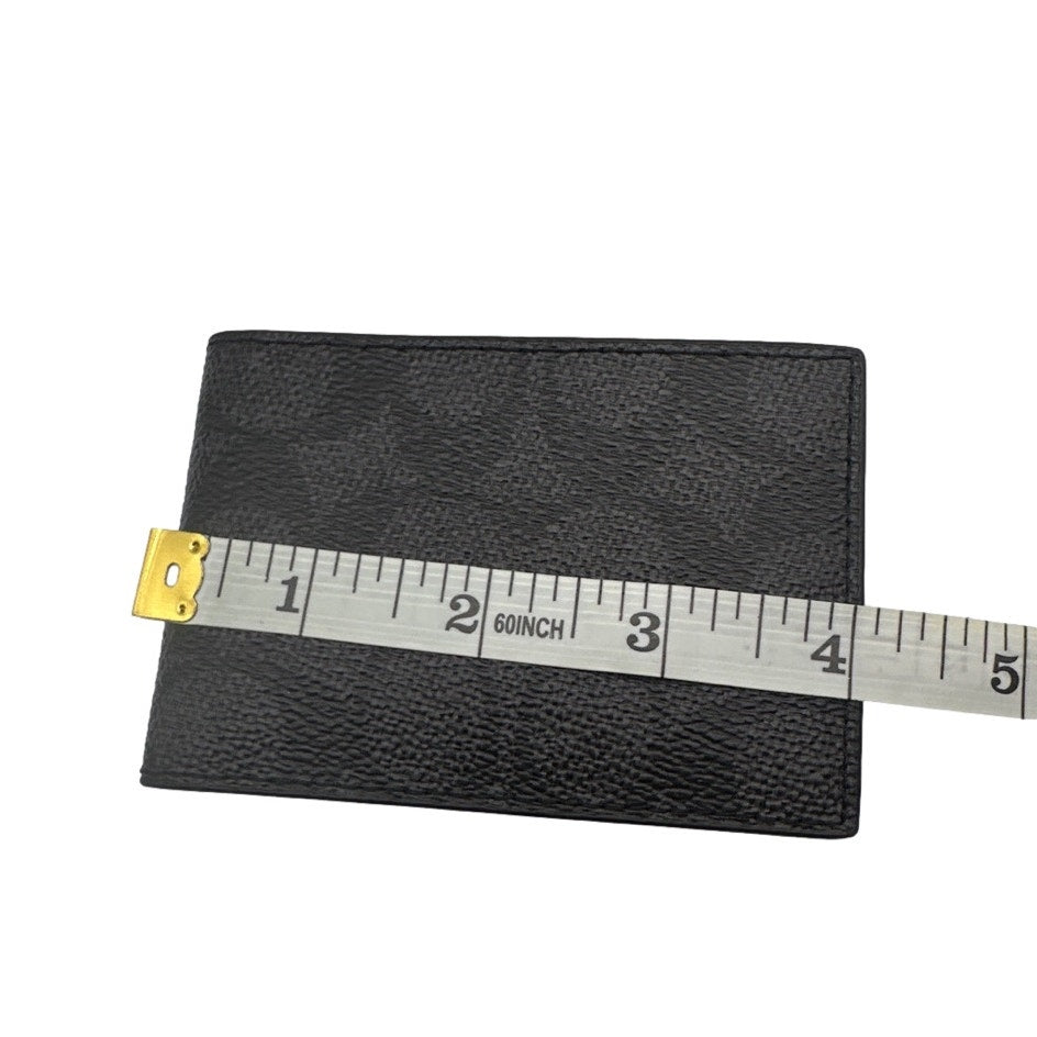 NWOT COACH Black Signature Coated Canvas Wallet Card Holder