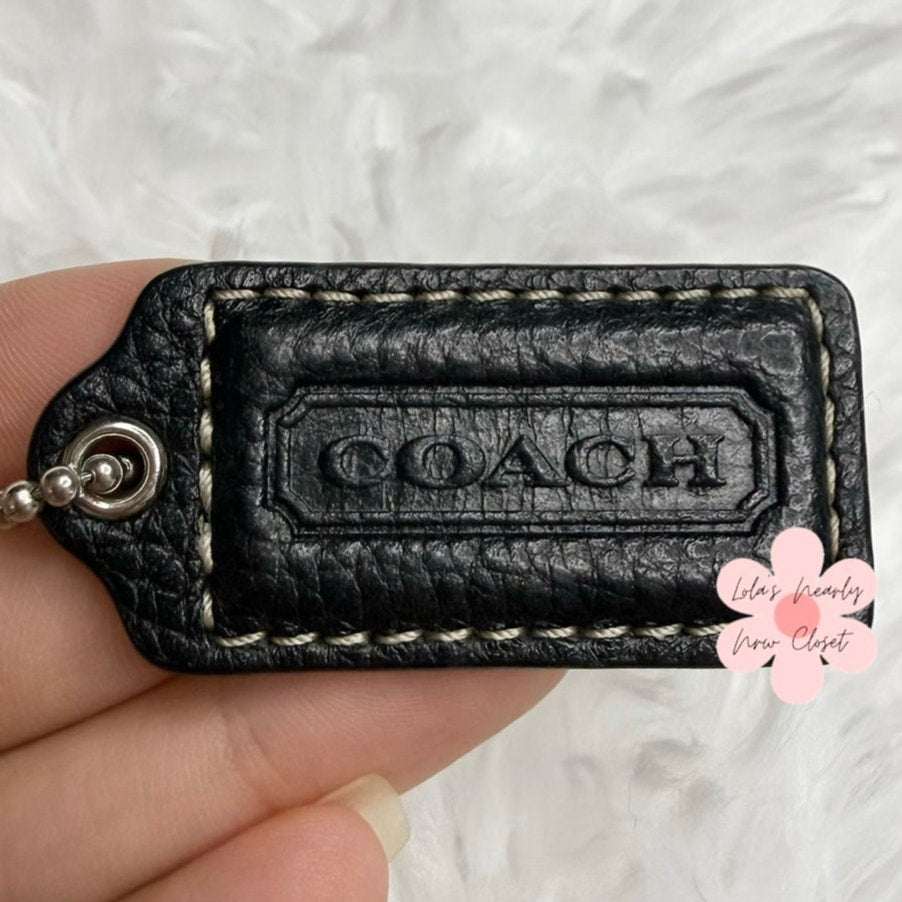 1.5” COACH Fob Bag Charm Hang tag Hangtag