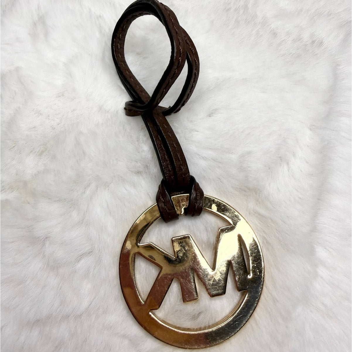Michael Kors Brown key fob bag charm