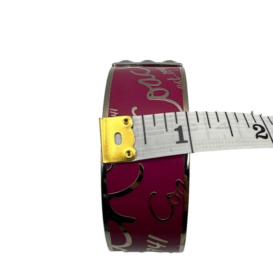 COACH Purple Signature Bangle Bracelet