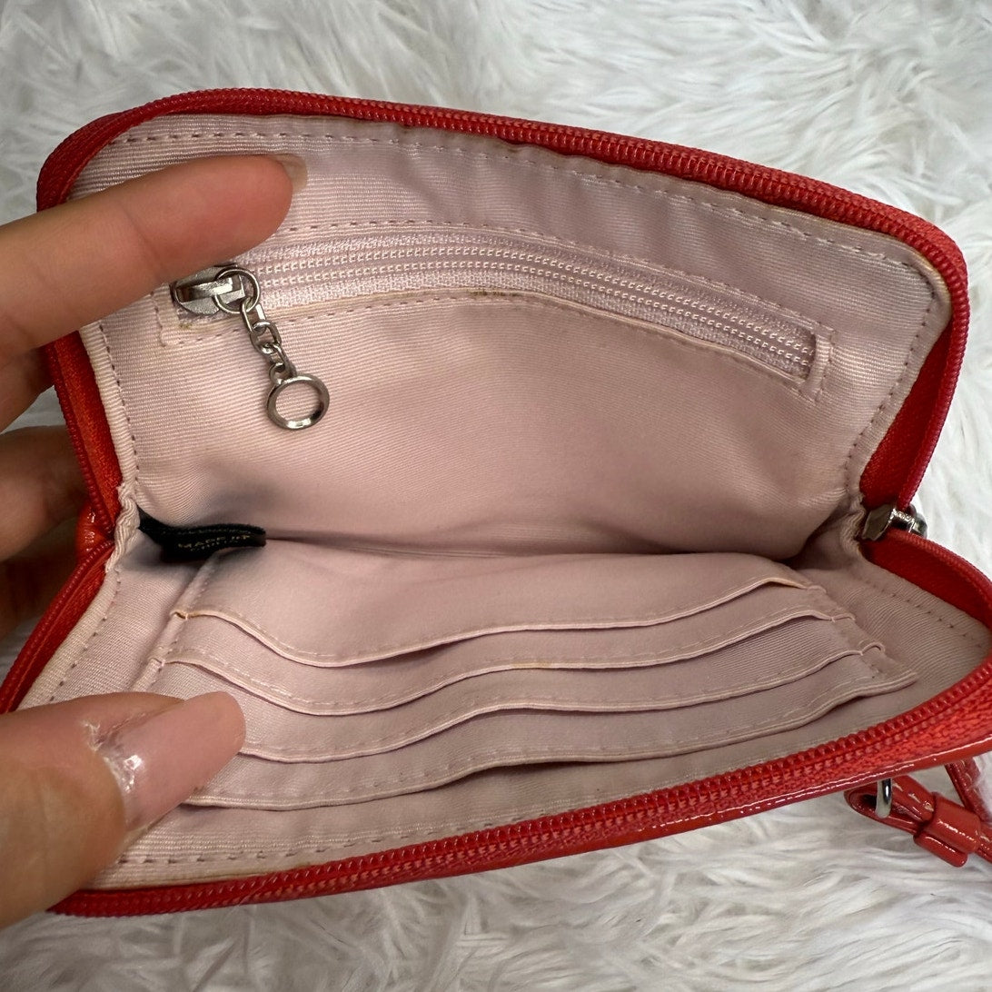 COACH Pink Signature Canvas Wristlet w/ Card Slot