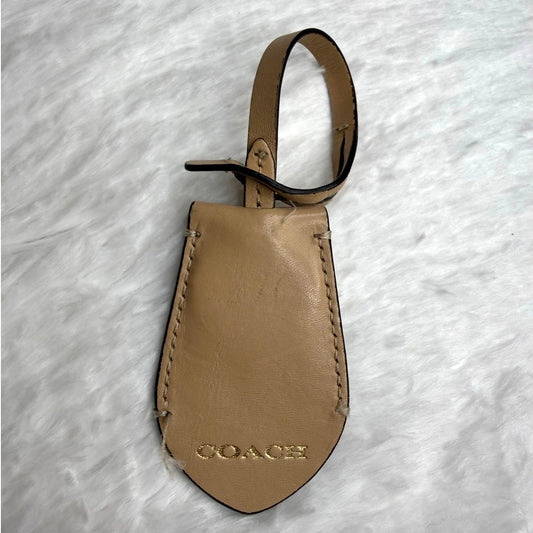 Coach Tan Ring Bag Charm Key Fob