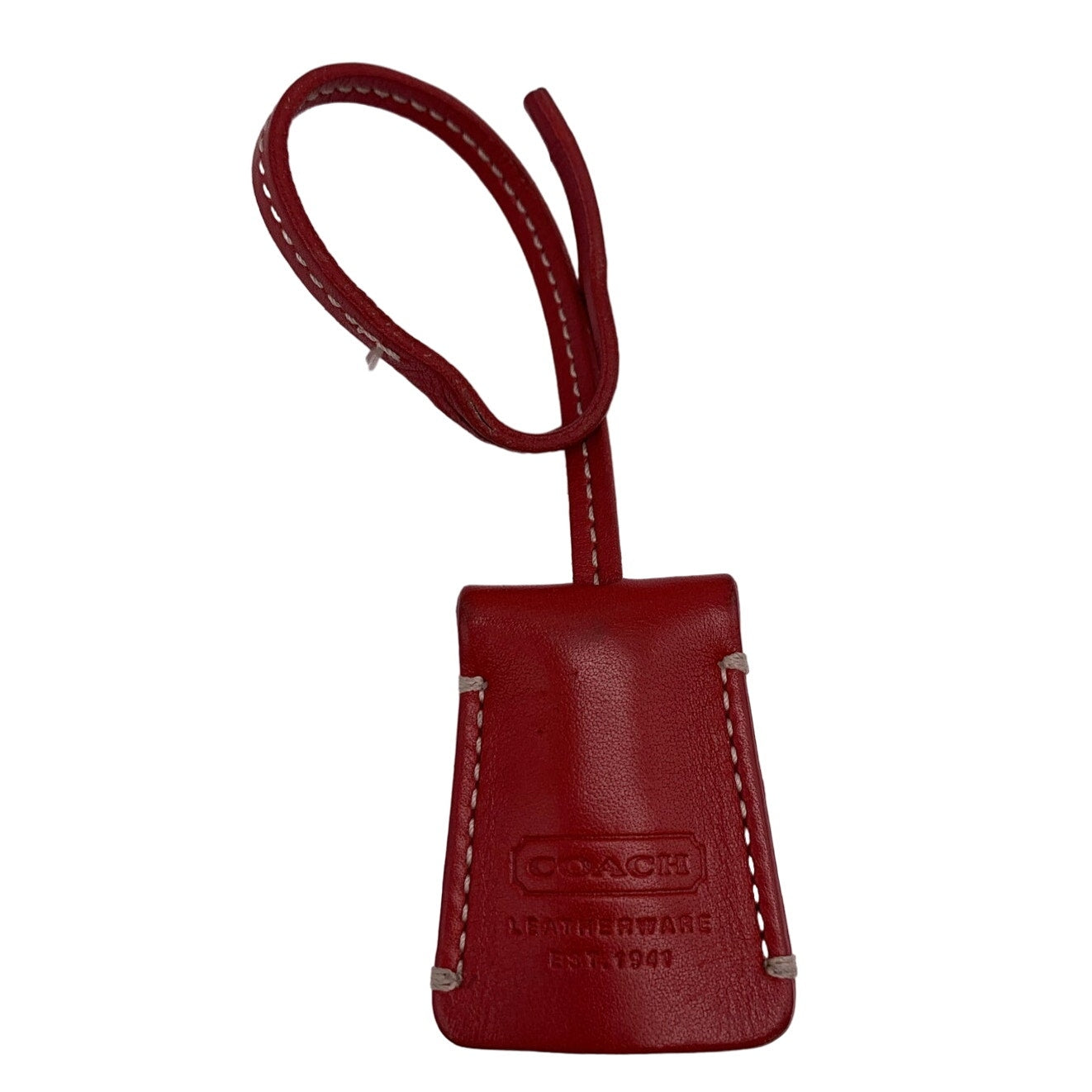 Vintage COACH Red Replacement Hang Tag Bag Charm