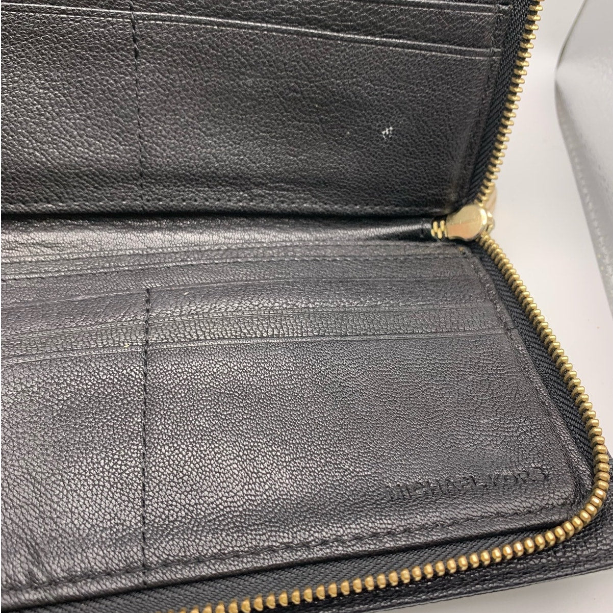 Michael Kors Black Zip Around Wallet