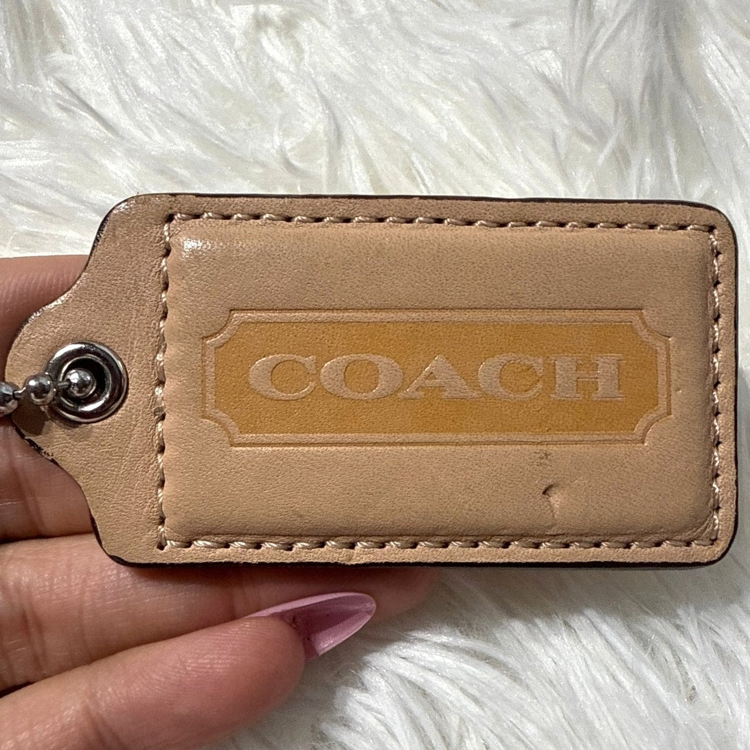 2.5" COACH Fob Bag Charm Hang tag Hangtag