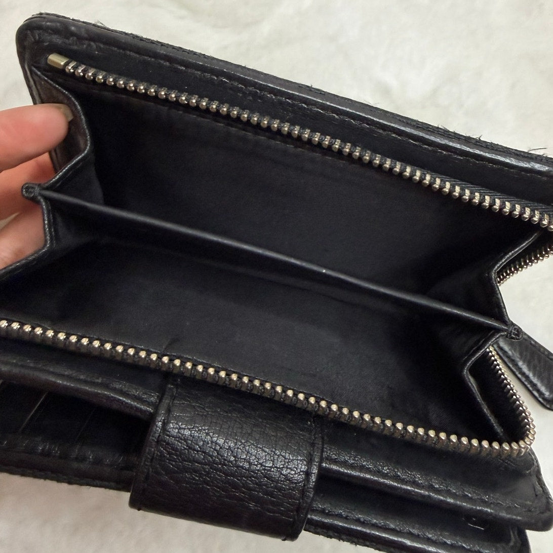 COACH Black Signature Canvas Wallet