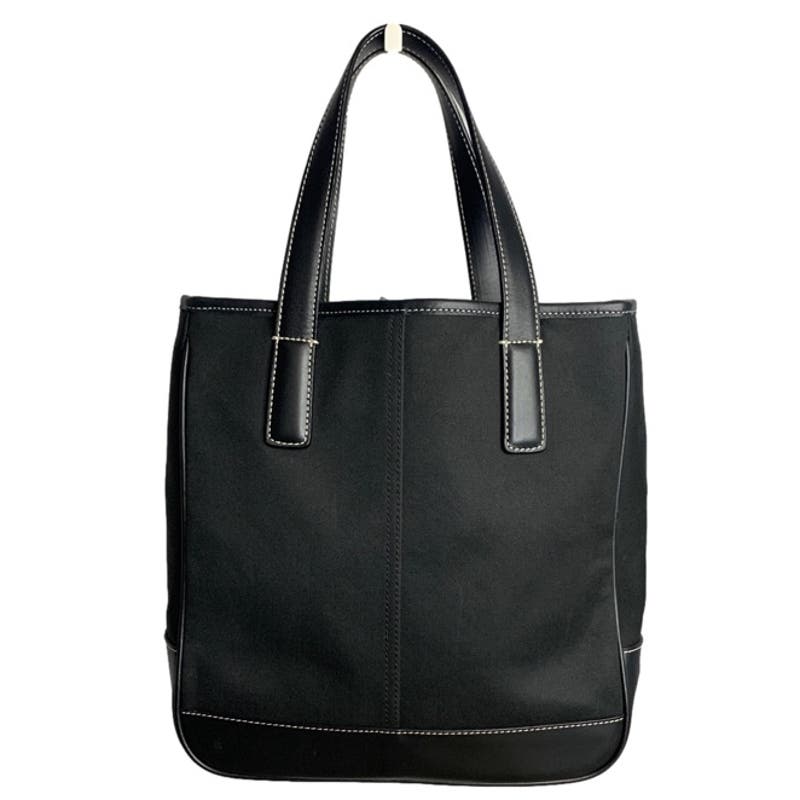 Vintage COACH Black Hampton Canvas Tote