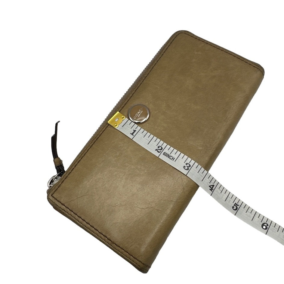 y2k COACH Legacy Zip Around Wallet