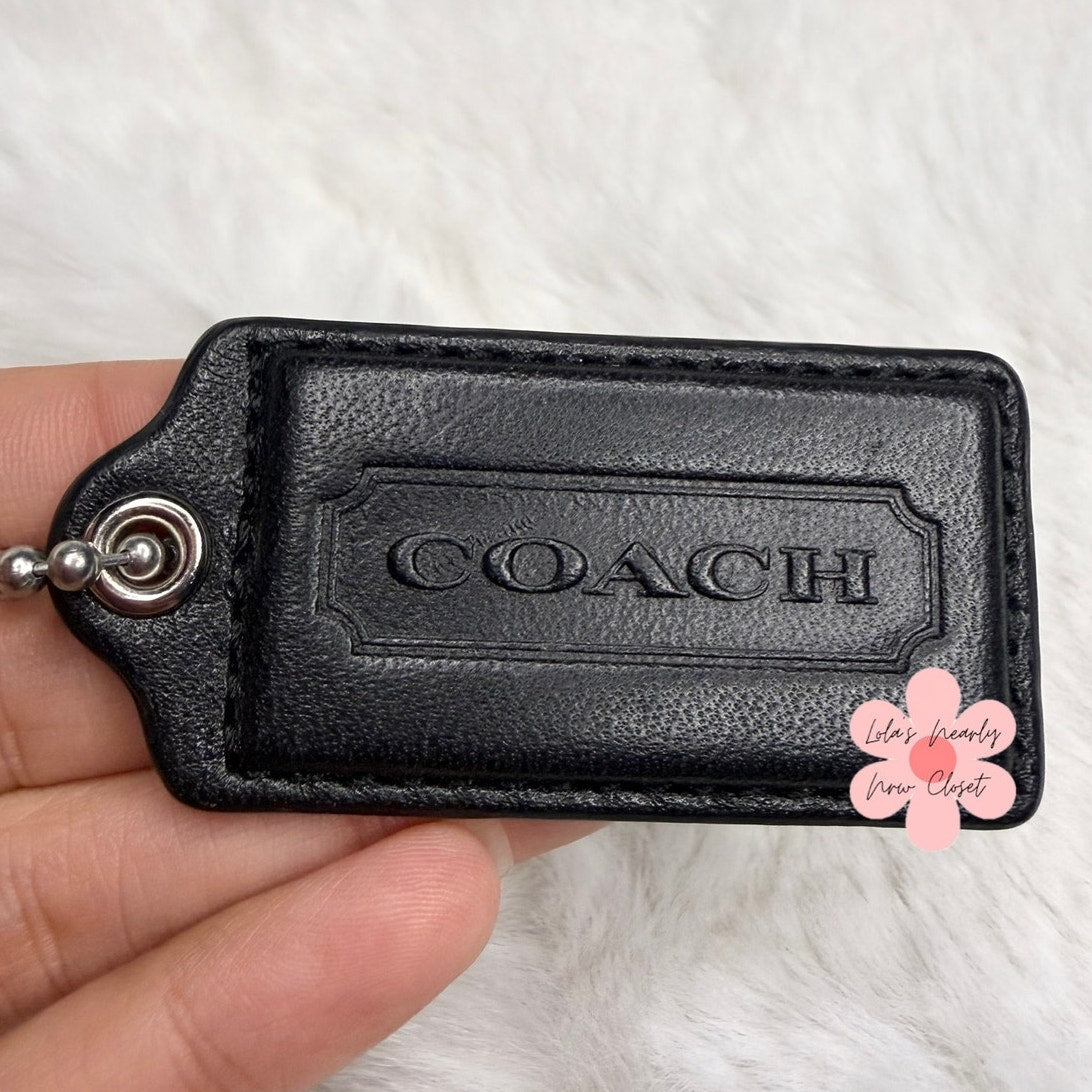2” COACH Fob Bag Charm Hang tag Hangtag