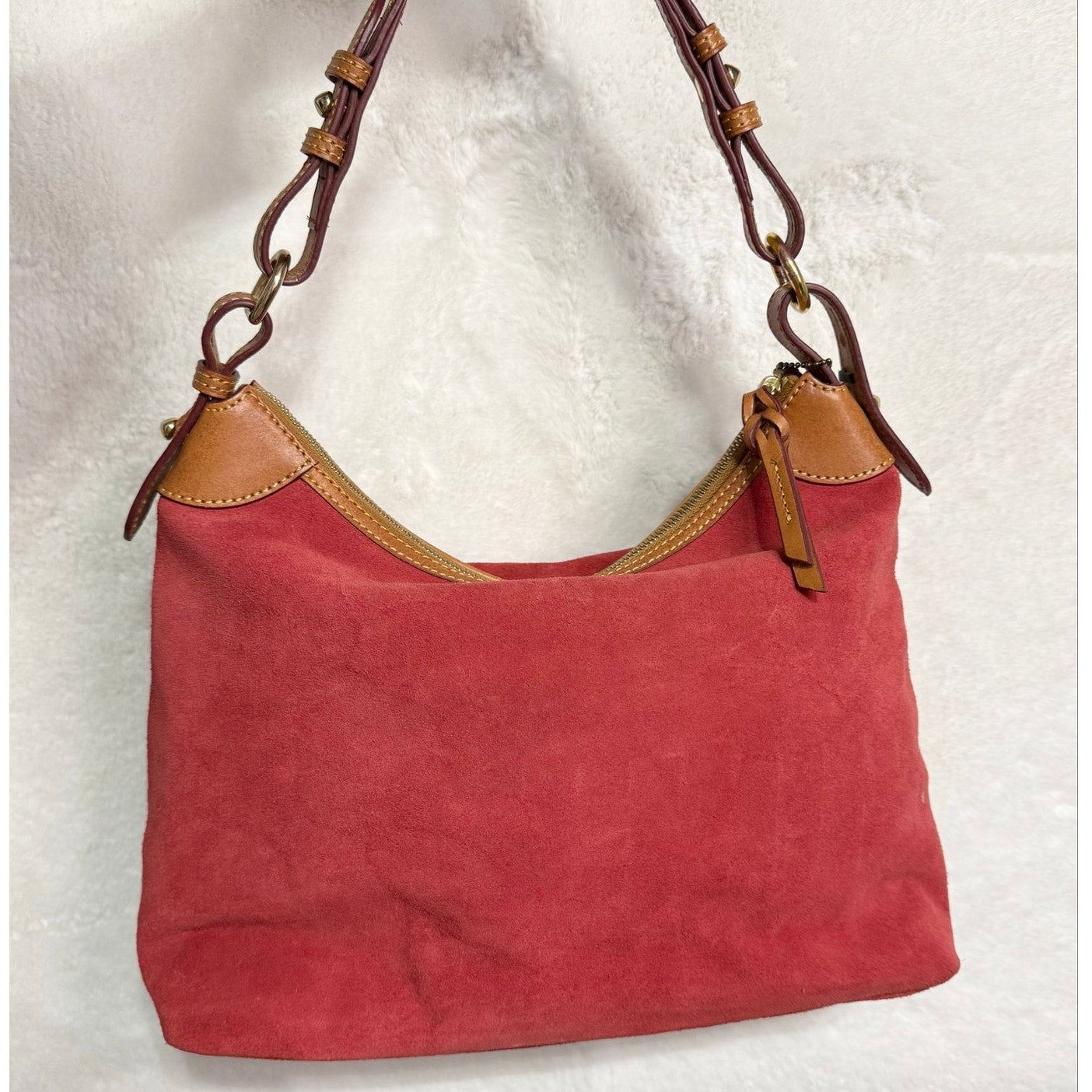 NWOT DOONEY & BOURKE Wine Red Suede Hobo Shoulder bag