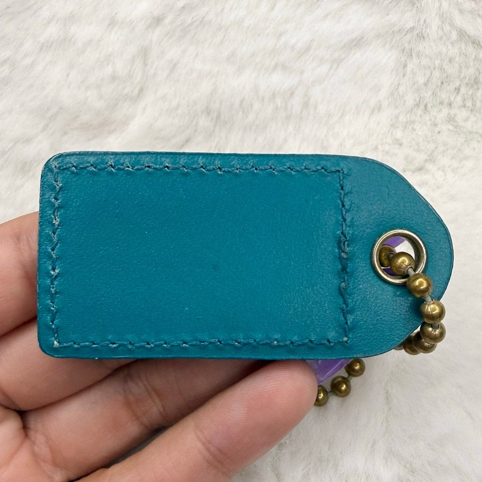 2" y2k COACH Vintage Fob Bag Charm Hang tag Hangtag
