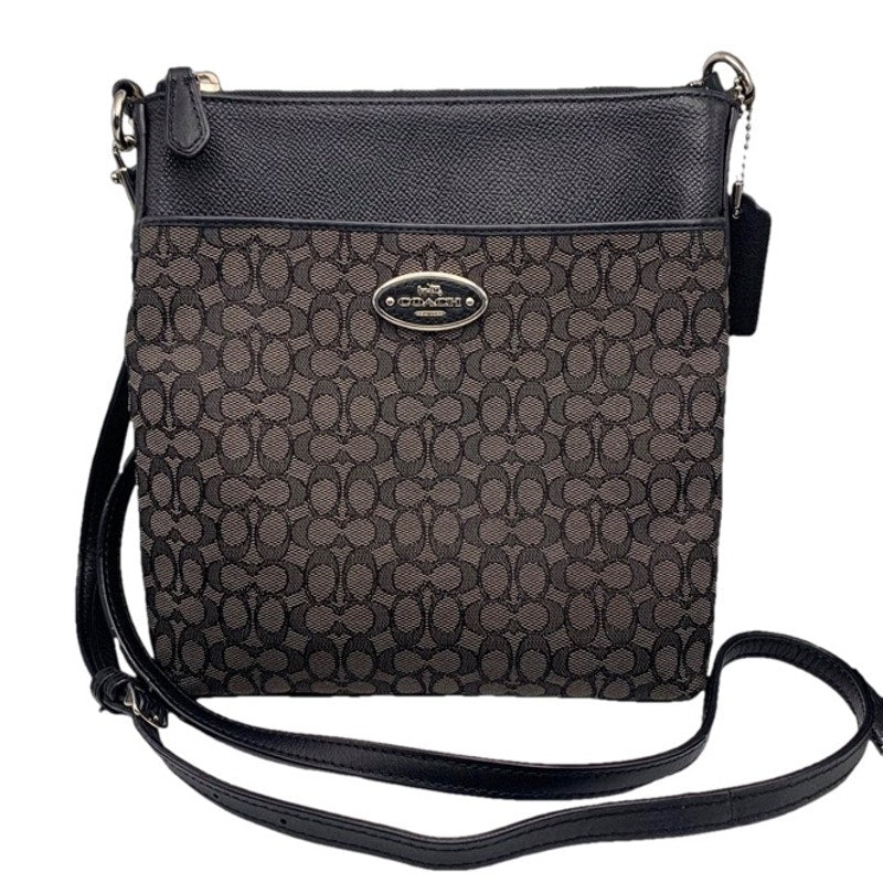 COACH Black Signature Canvas Crossbody