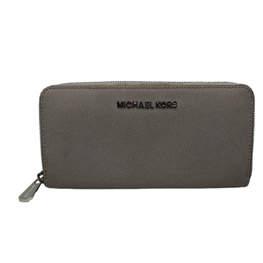 MICHAEL KORS Gray Zip Around Wallet