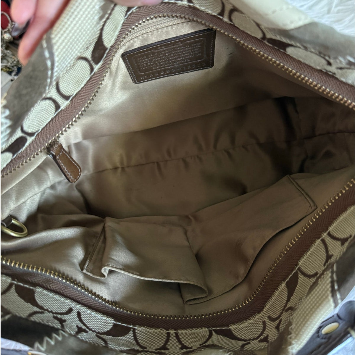 Y2K Coach 12523 Carly Signature Patchwork Hobo Bag Shoulder Bag