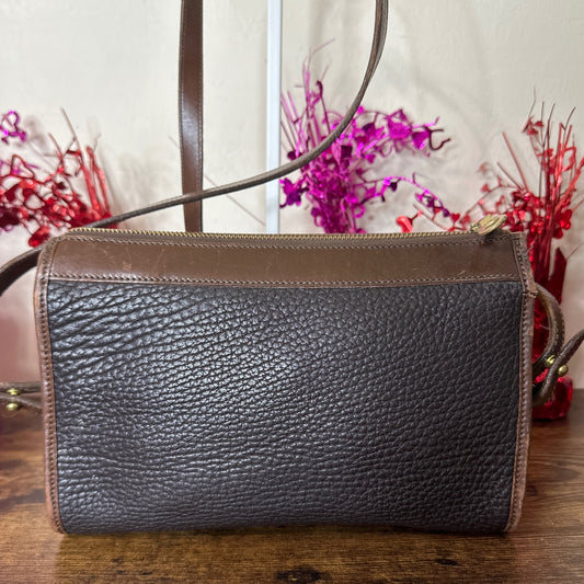 Vintage Dooney and Bourke Black and Brown Crossbody