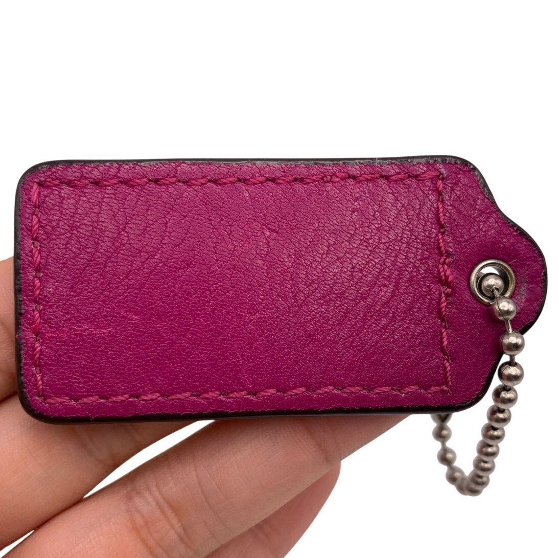 2.5" COACH Fob Bag Charm Hang tag Hangtag
