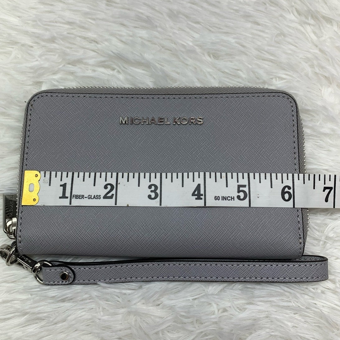 Michael Kors Gray Medium Zip Around Wallet