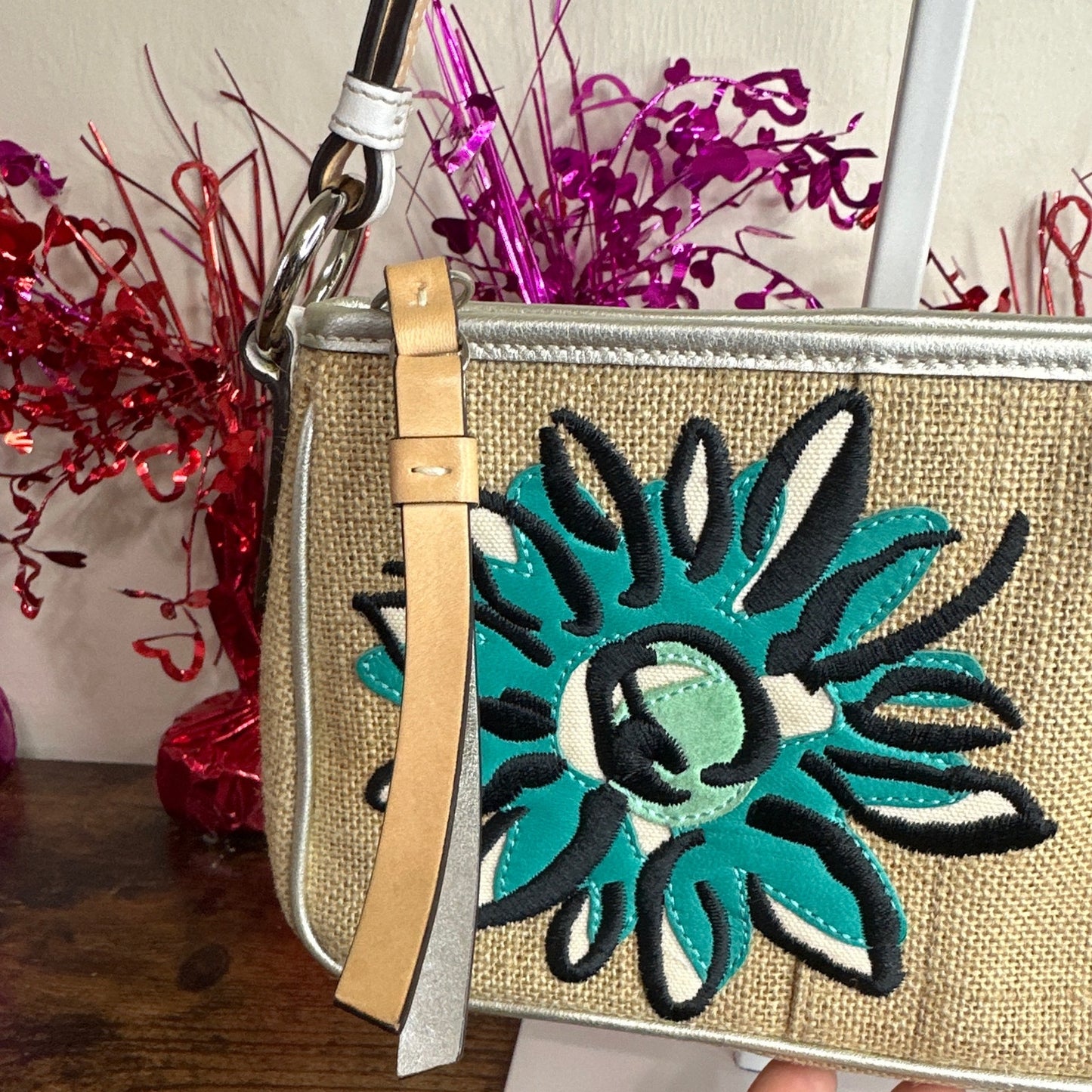 y2k COACH Vintage Bumble Bee Floral Mini Bag Demi