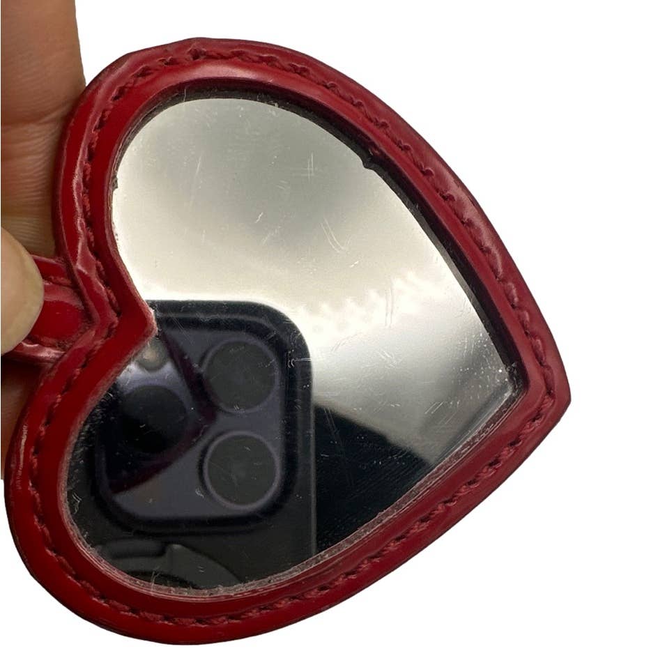 COACH Patent Leather Signature Mirror Bag Charm / Key Chain