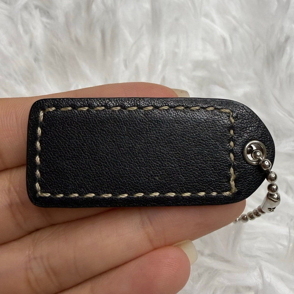 1.5" COACH Fob Bag Charm Hang tag Hangtag