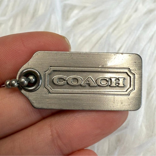 1” COACH  Fob Bag Charm Hang tag Hangtag