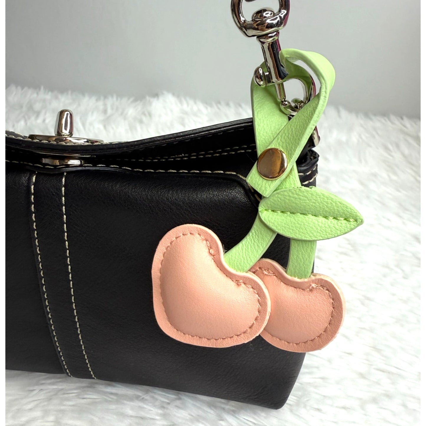 Fashion Cherry Heart Bag Charm Bag Jewelry