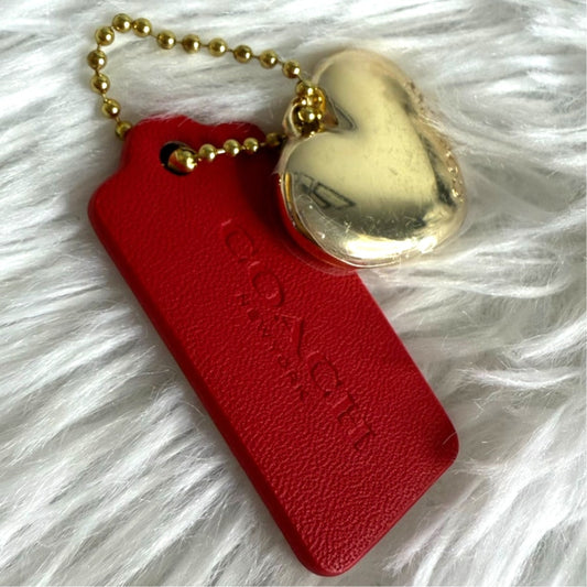 COACH Replacement Heart Metal & Hang Tag Hangtag Bag