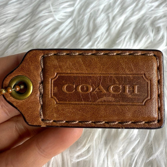 2.5" COACH Fob Bag Charm Hang tag Hangtag