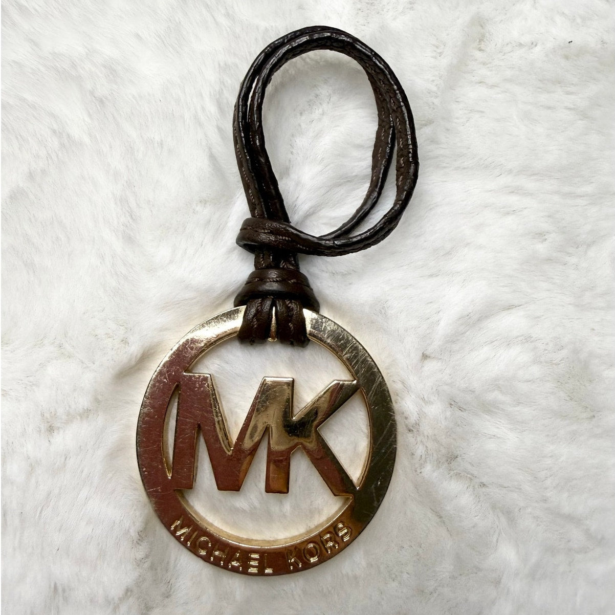 Michael Kors Brown Gold key fob bag charm