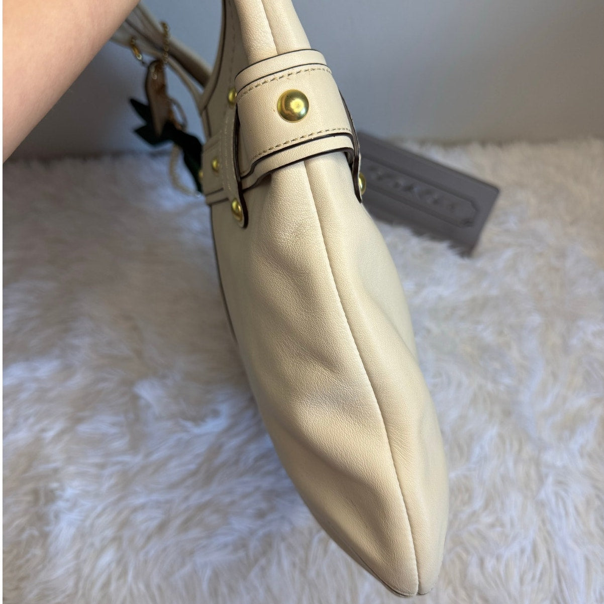 y2K COACH Legacy Ergo Belted Brass Shoulder Bag Hobo