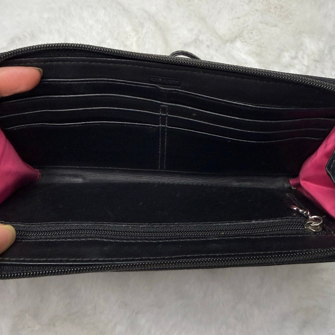 Coach Black Wristlet Wallet