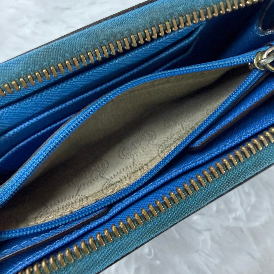Sale Michael Kors Blue Wallet