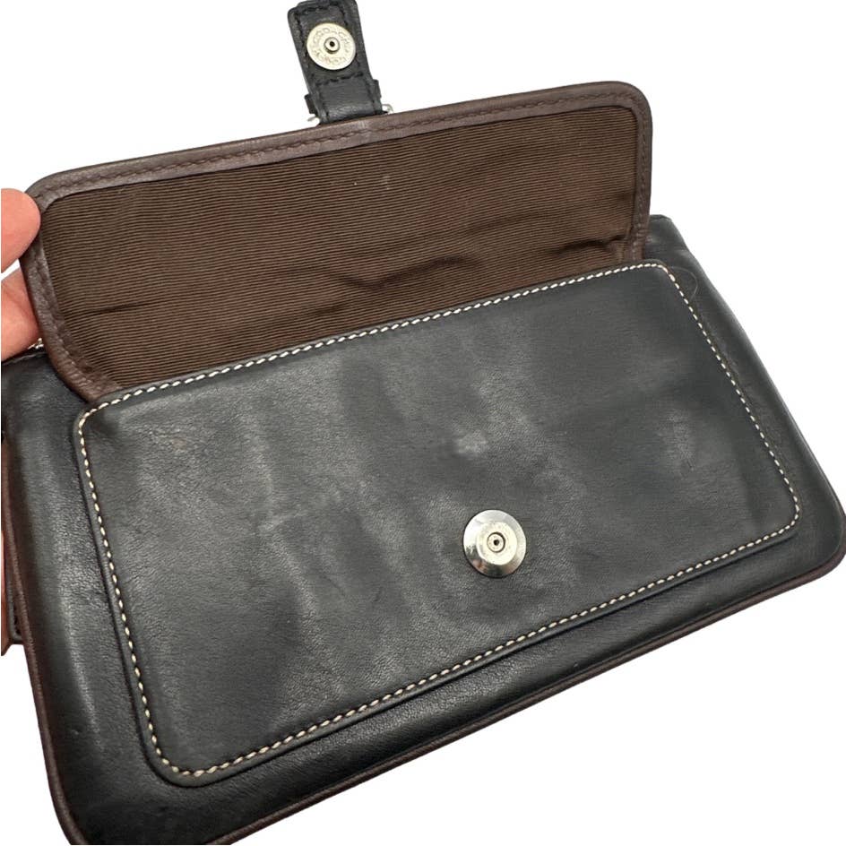 COACH Black and Brown Pouch