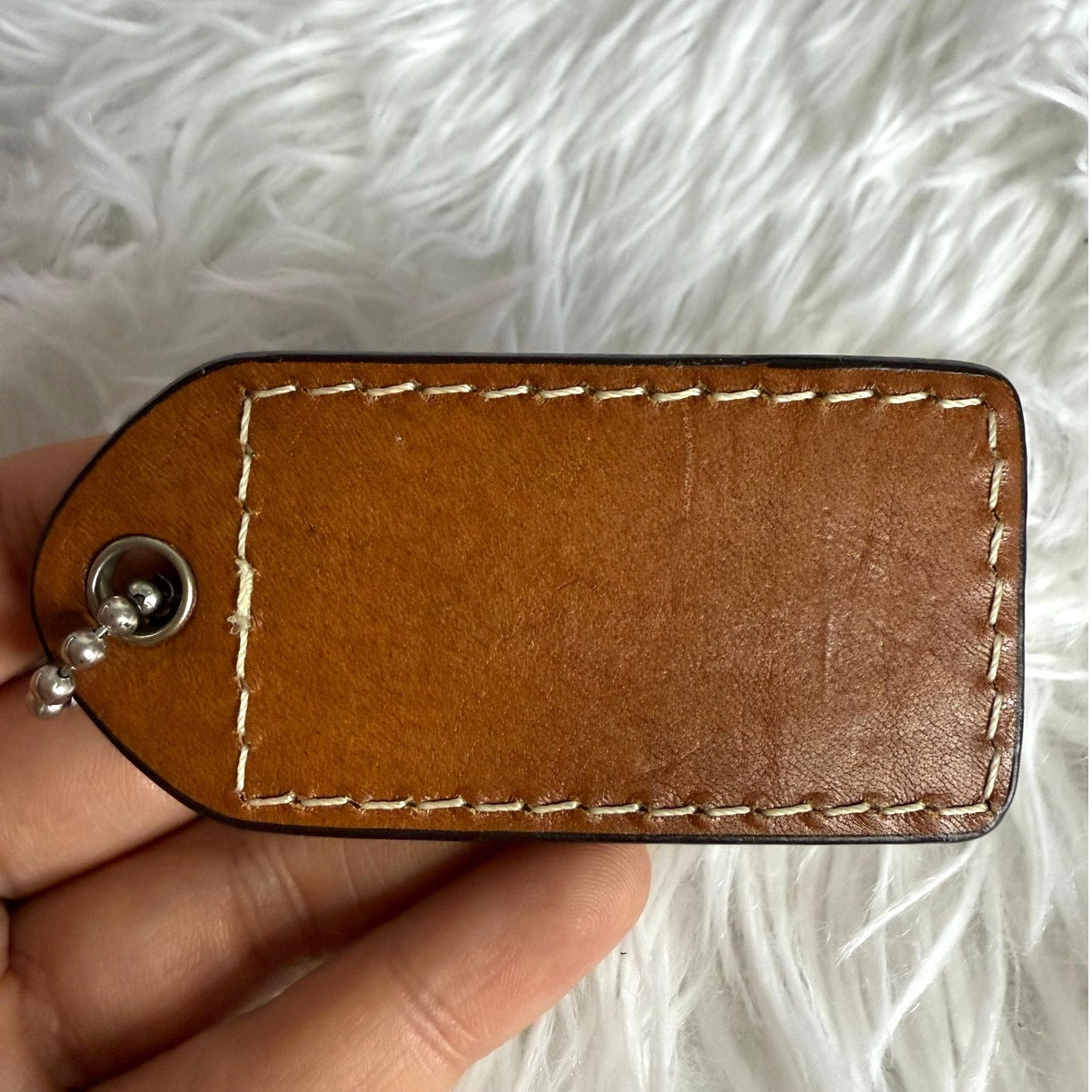 3" Y2K COACH Fob Bag Charm Hang tag Hangtag