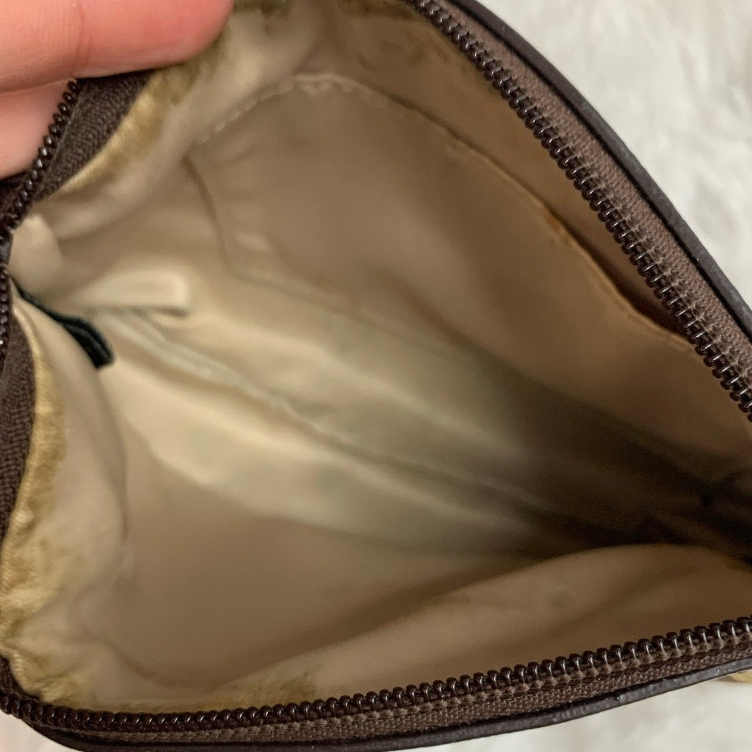 Coach Brown Wristlet