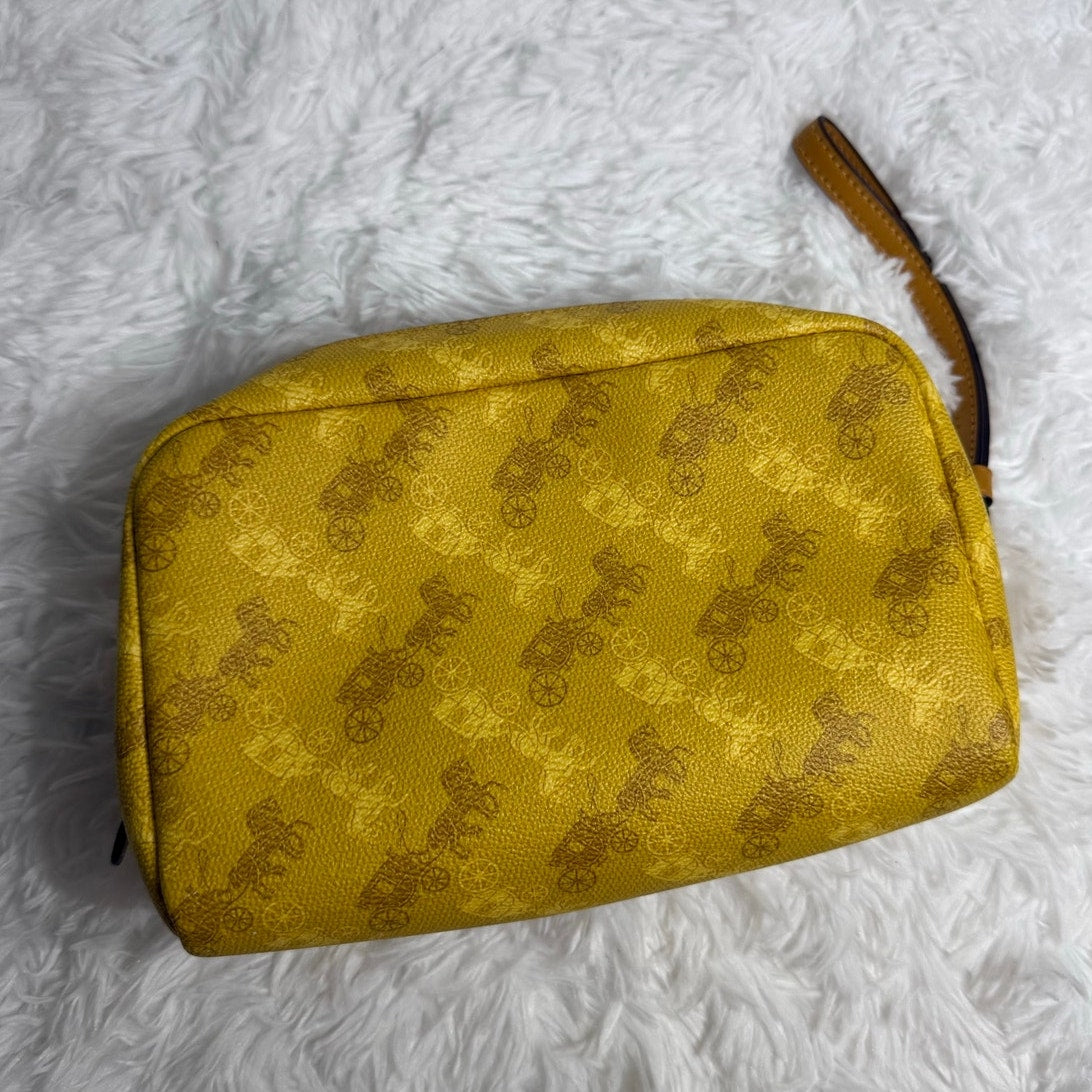 COACH Horse & Carriage Print Boxy 20 Cosmetic Bag F84642