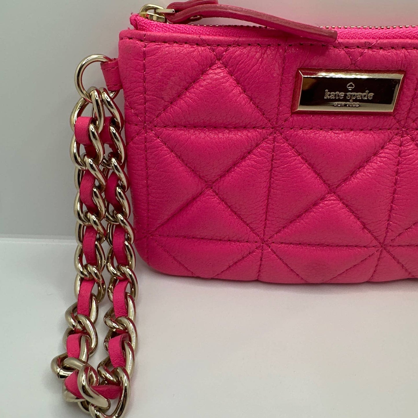 KATE SPADE New York PINK Quilted Wristlet