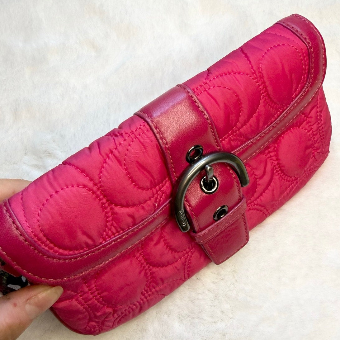 Vintage Coach y2k Soho Quilted Wristlet