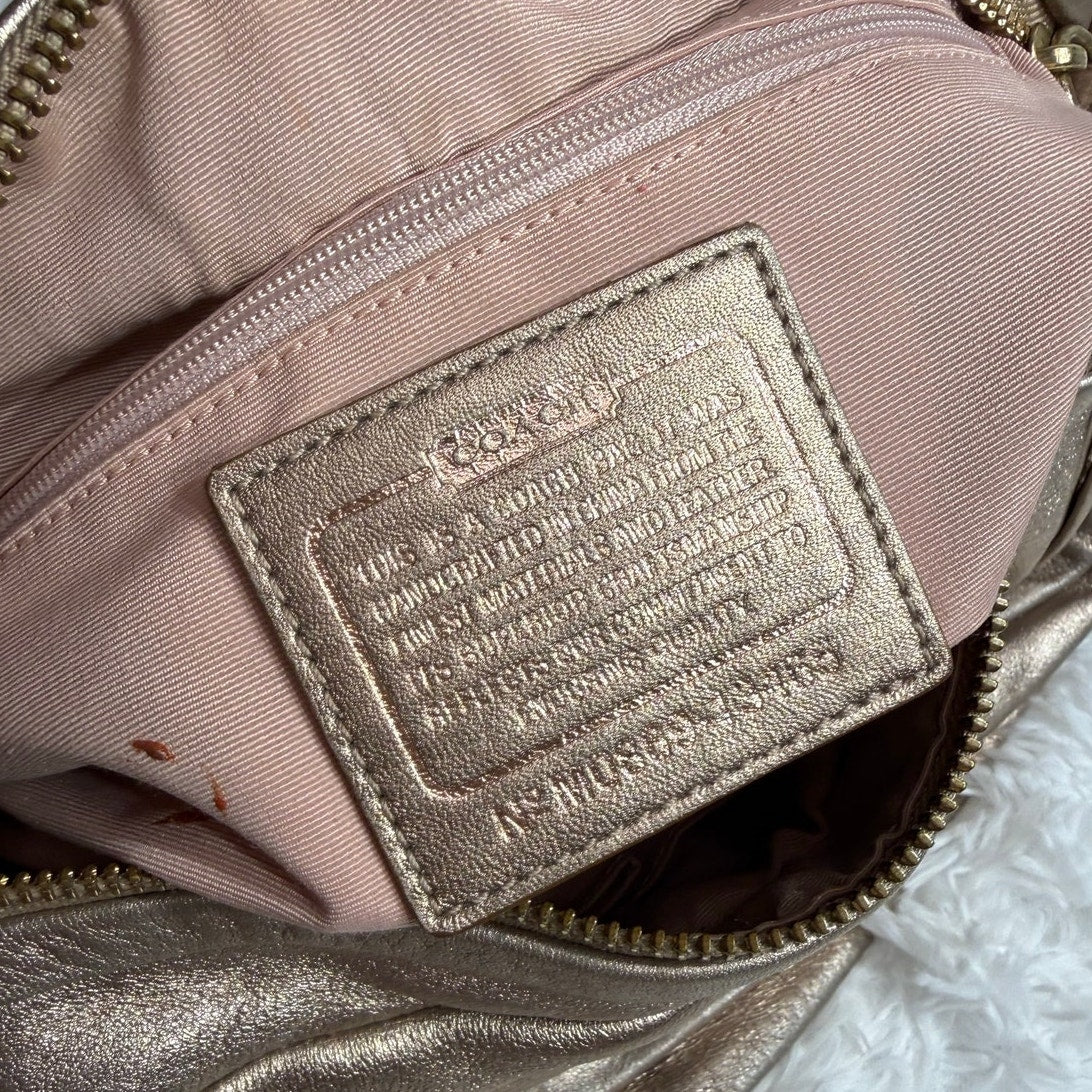Coach Parker Metallic Leather Shoulder Bag