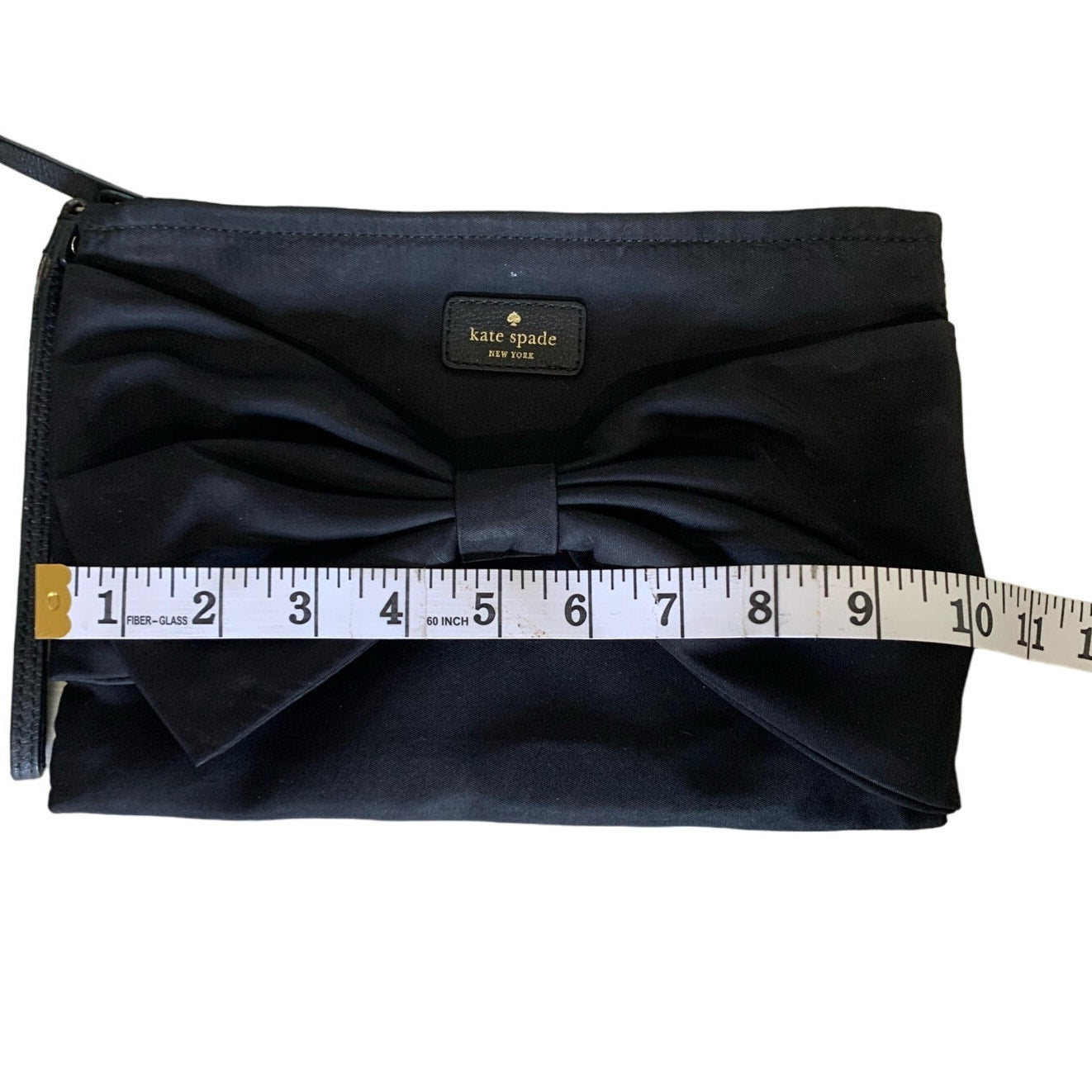 Kate Spade New York Bow Black Make up Cosmetic Case Pouch